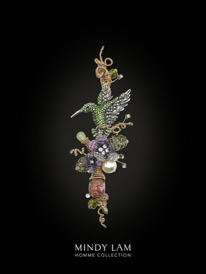 Men's Lapel Pin - Flutter of the Garden