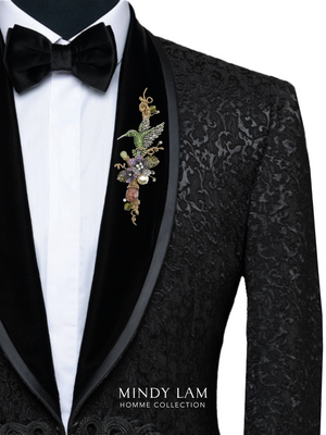Men's Lapel Pin - Flutter of the Garden