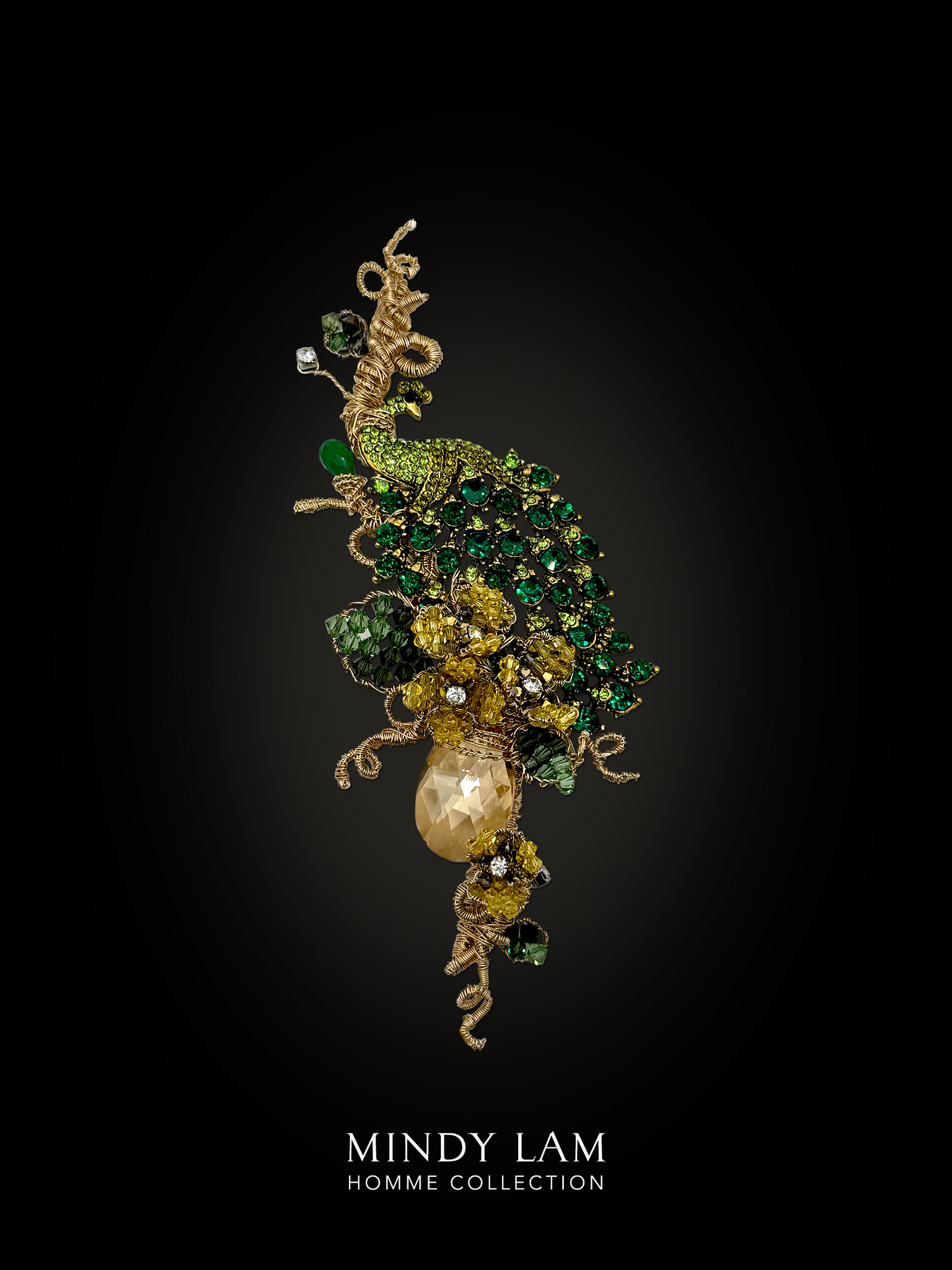 Men's Lapel Pin - Peacock of Paradise