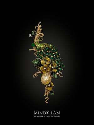 Men's Lapel Pin - Peacock of Paradise