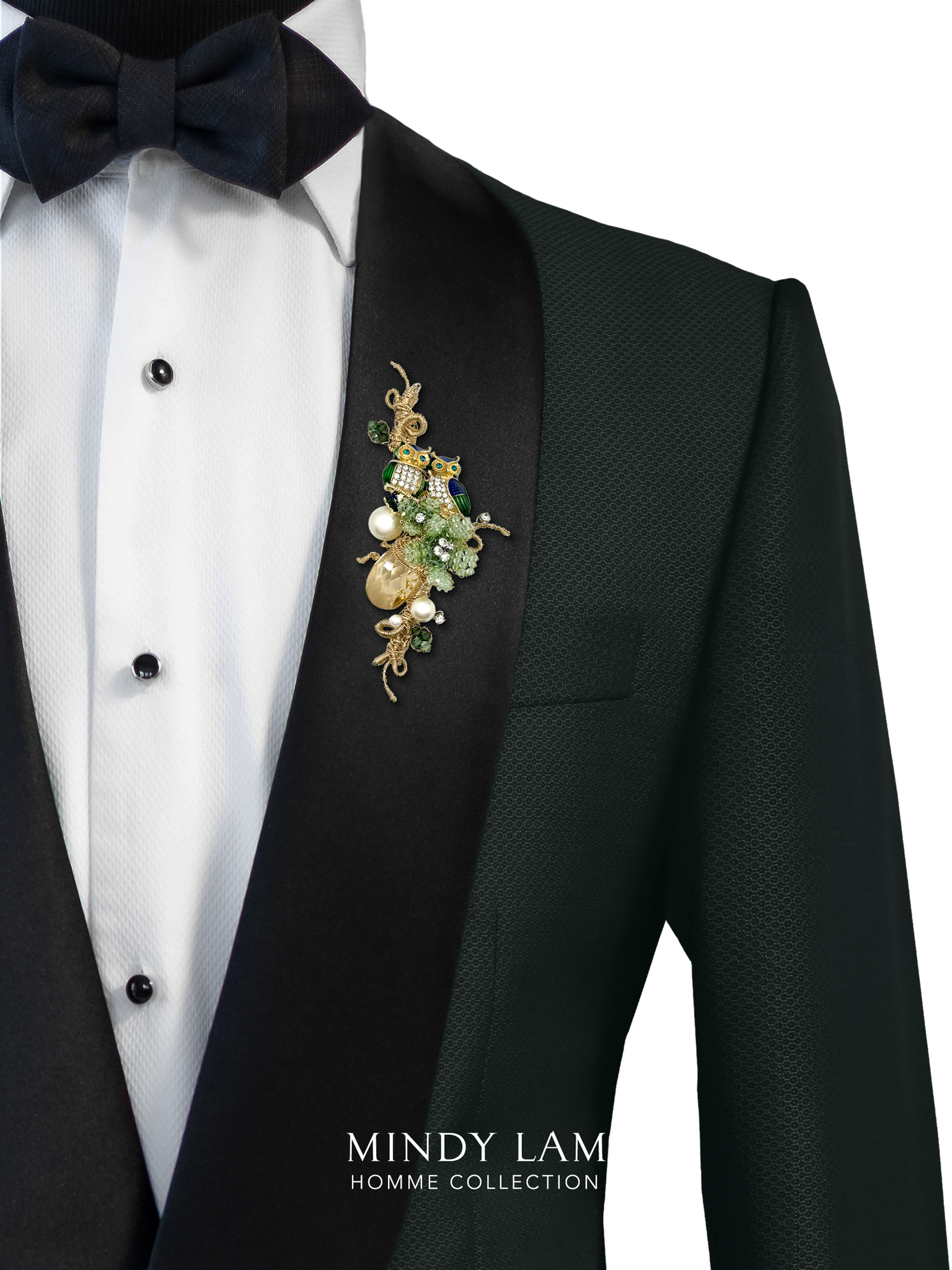 Men's Lapel Pin - Double the Hoot (Mini)