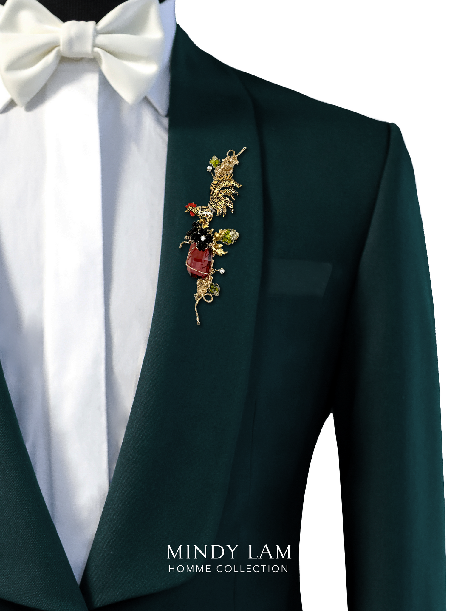 Men's Lapel Pin - Early Rooster Gets the Worm
