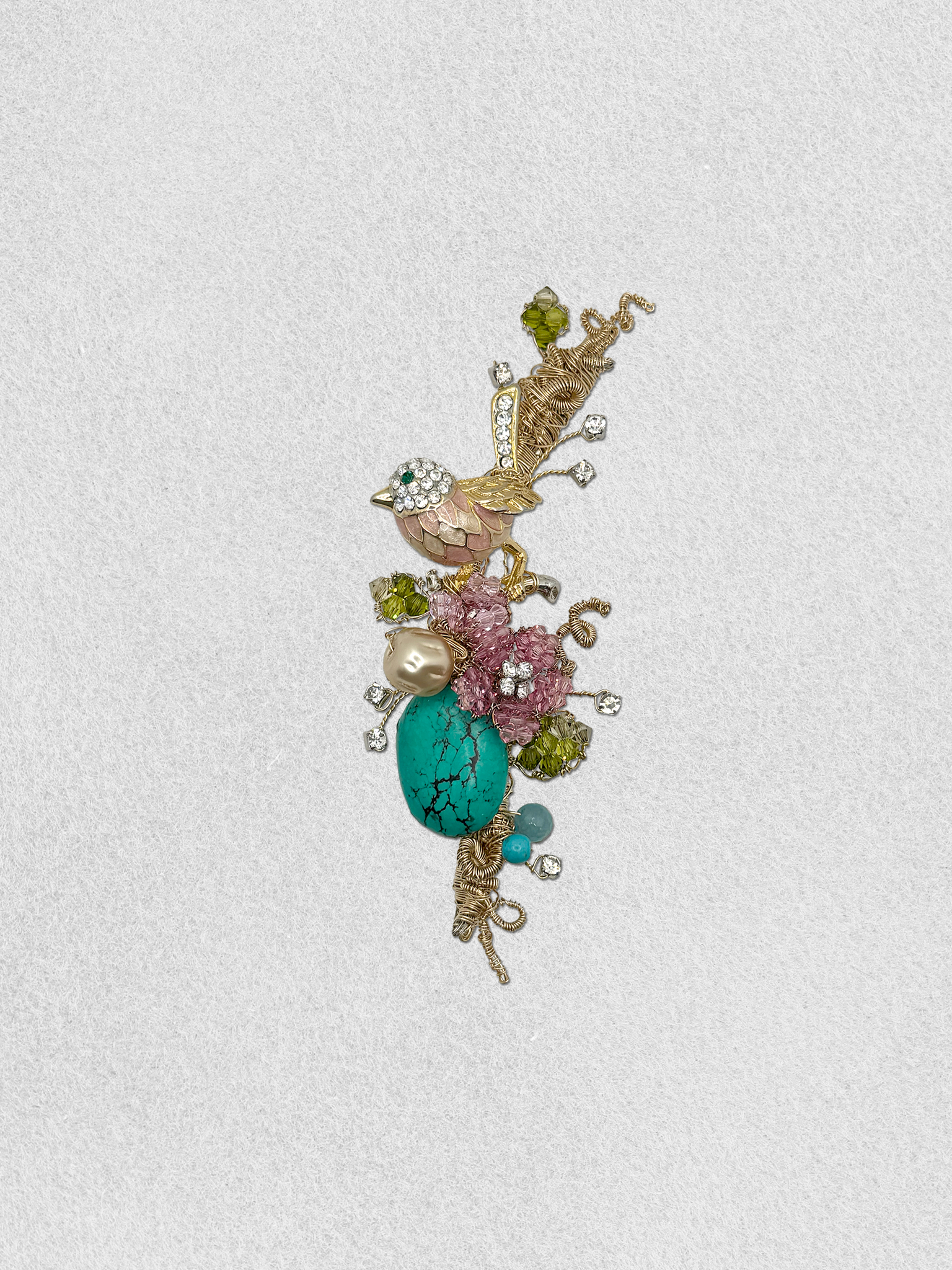 Men's Lapel Pin - Spring Sparrow