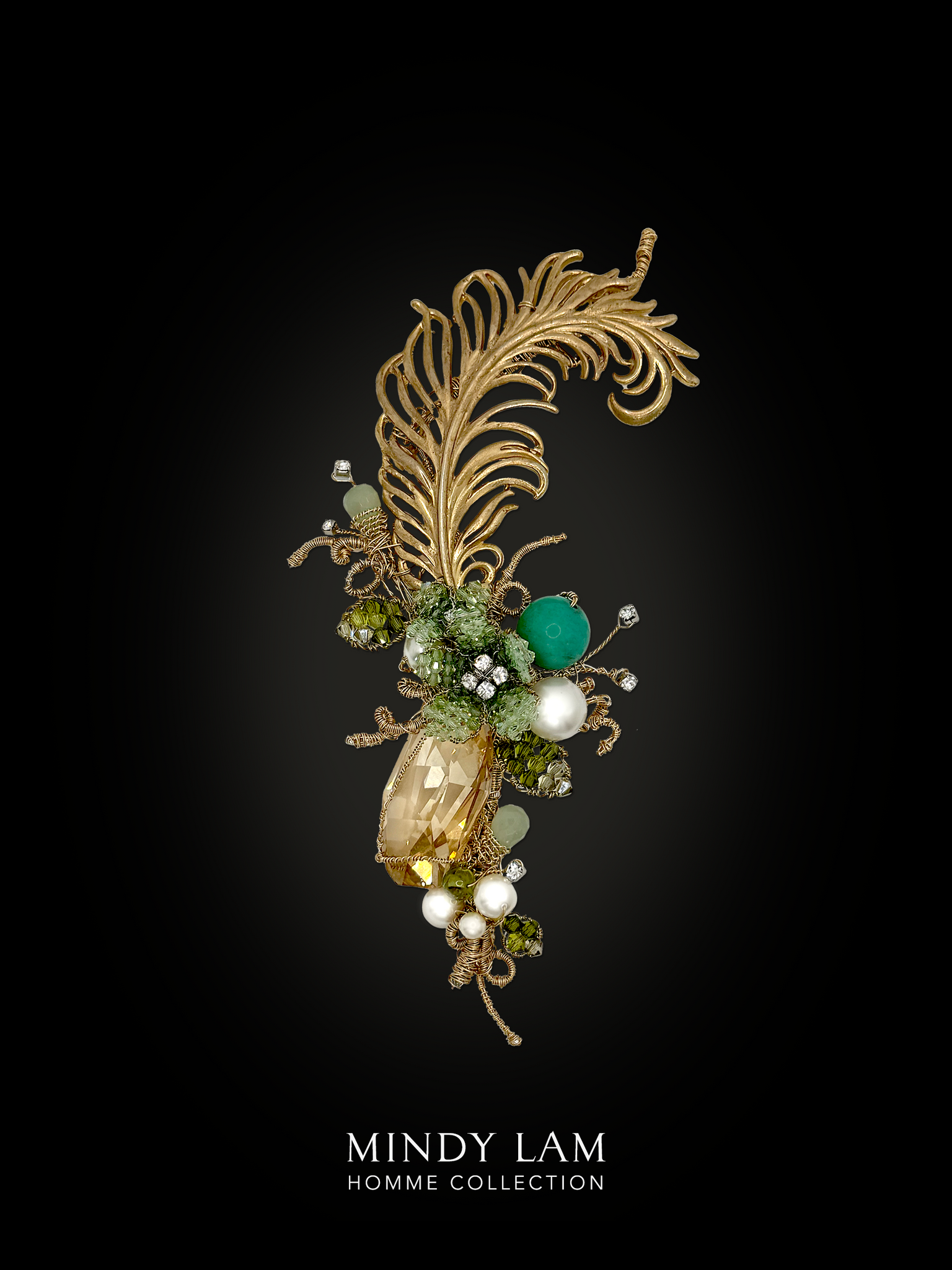 Men's Lapel Pin - Mystical Feather
