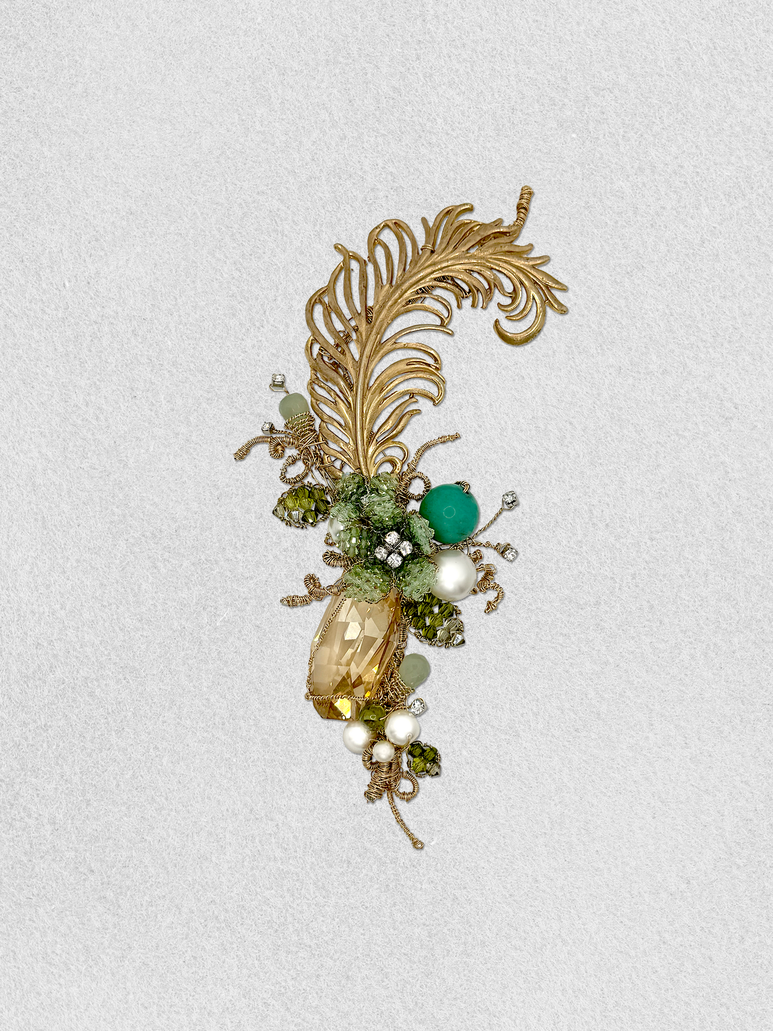 Men's Lapel Pin - Mystical Feather