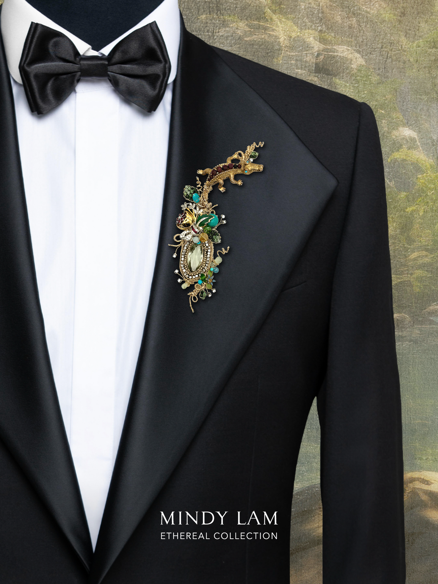 Ethereal Collection Lapel Pin - The Sun-Kissed Scales