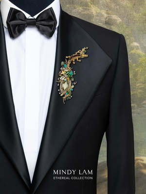 Ethereal Collection Lapel Pin - The Sun-Kissed Scales