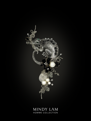 Men's Lapel Pin - Moonlit Claws