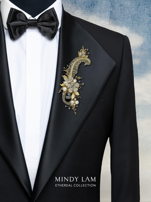 Ethereal Collection Lapel Pin - Descent of a Feather