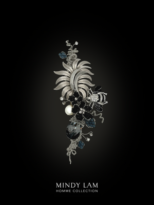 Men's Lapel Pin - Whimsy of the Moonlit Forest