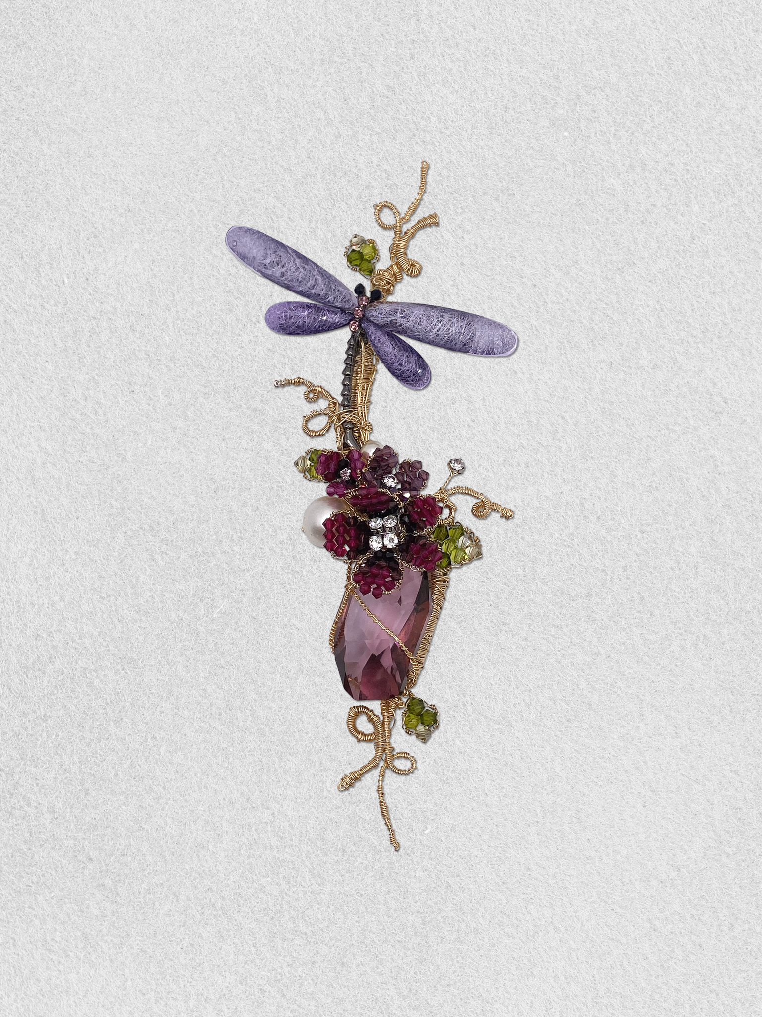 Men's Lapel Pin - Wings of Lilac