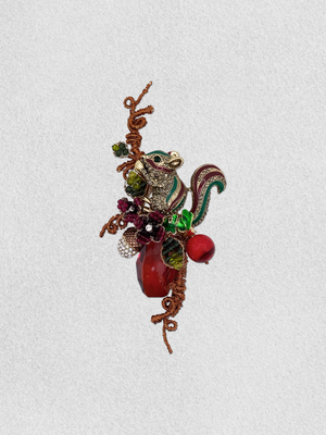 Men's Lapel Pin - The Jeweled Acorn