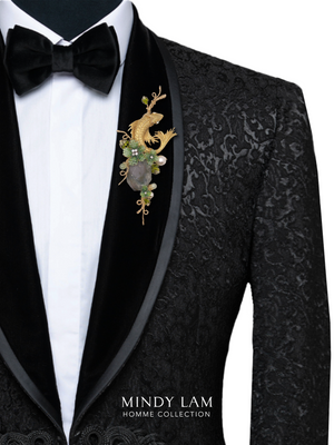 Men's Lapel Pin - Koi of Gold