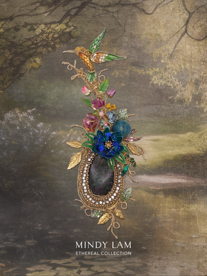 Ethereal Collection Lapel Pin - Brushstrokes of the Garden