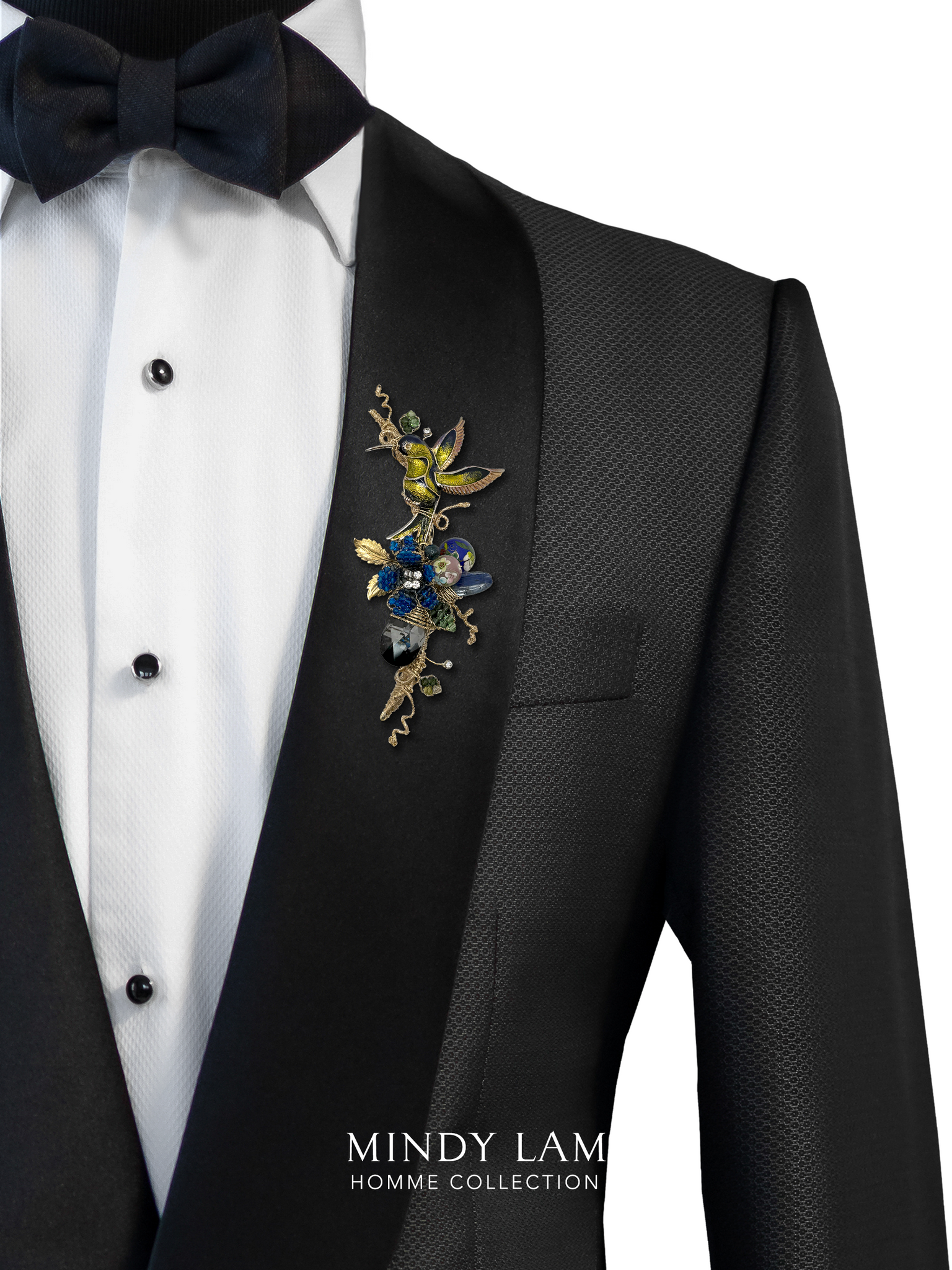 Men's Lapel Pin - Blissful Humming – Mindy Lam Jewelry