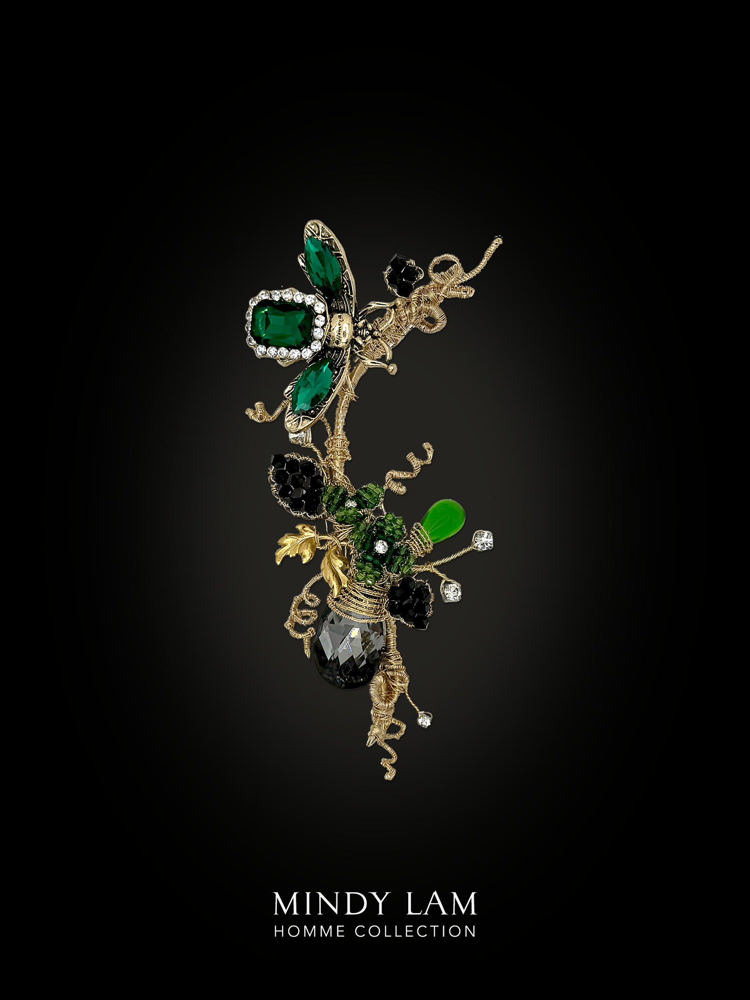 Men's Lapel Pin - Emerald Flight