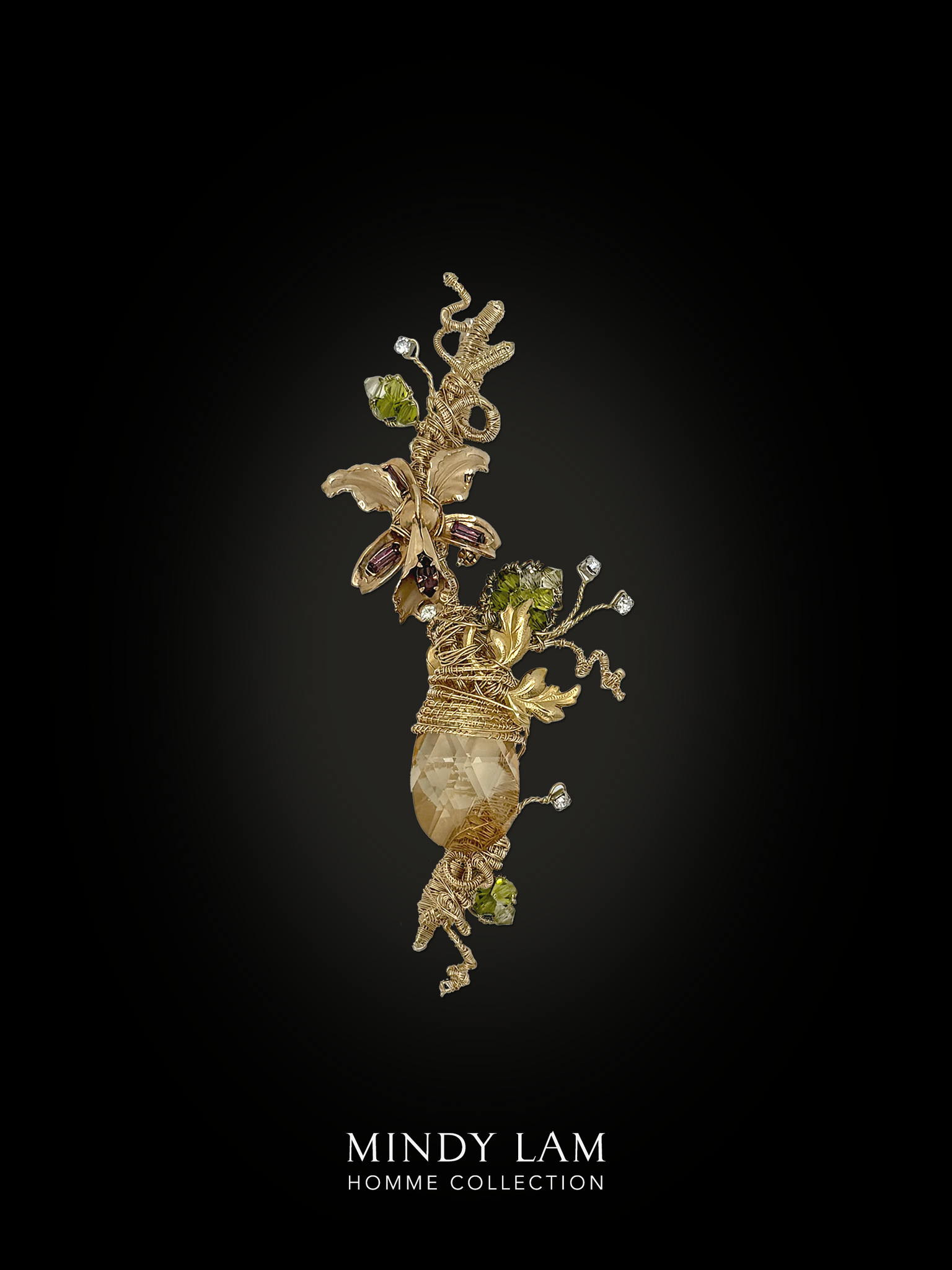 Men's Lapel Pin - Elegance of the Orchid