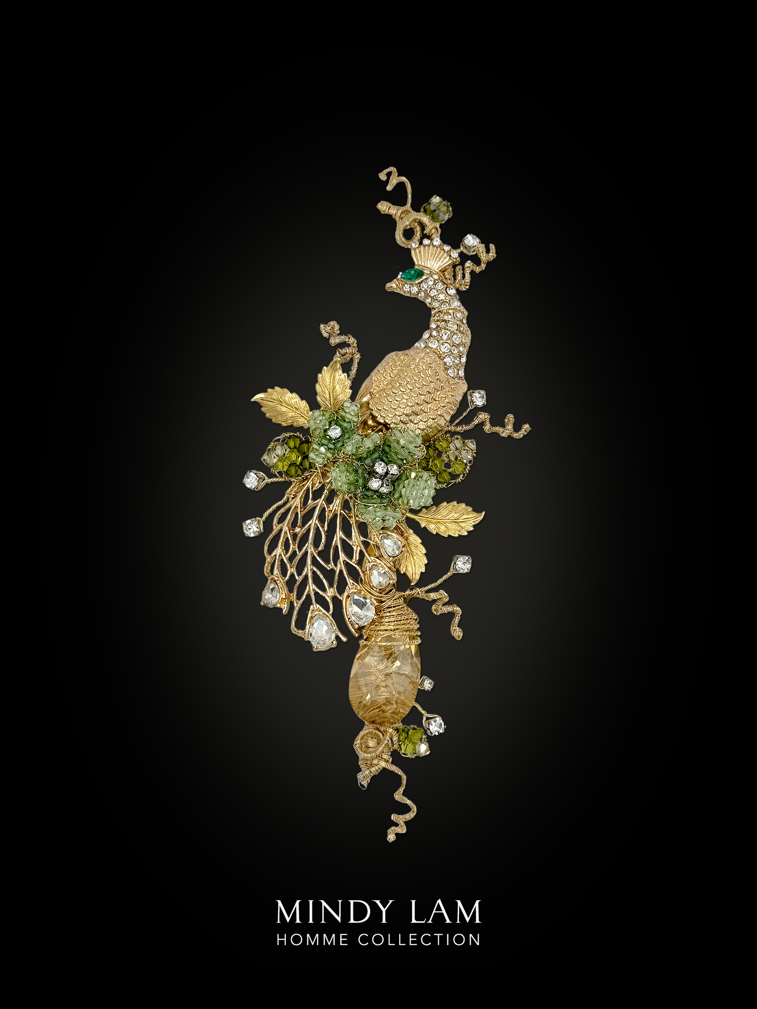 Men's Lapel Pin - Peacock of Grace