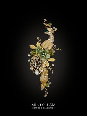 Men's Lapel Pin - Peacock of Grace