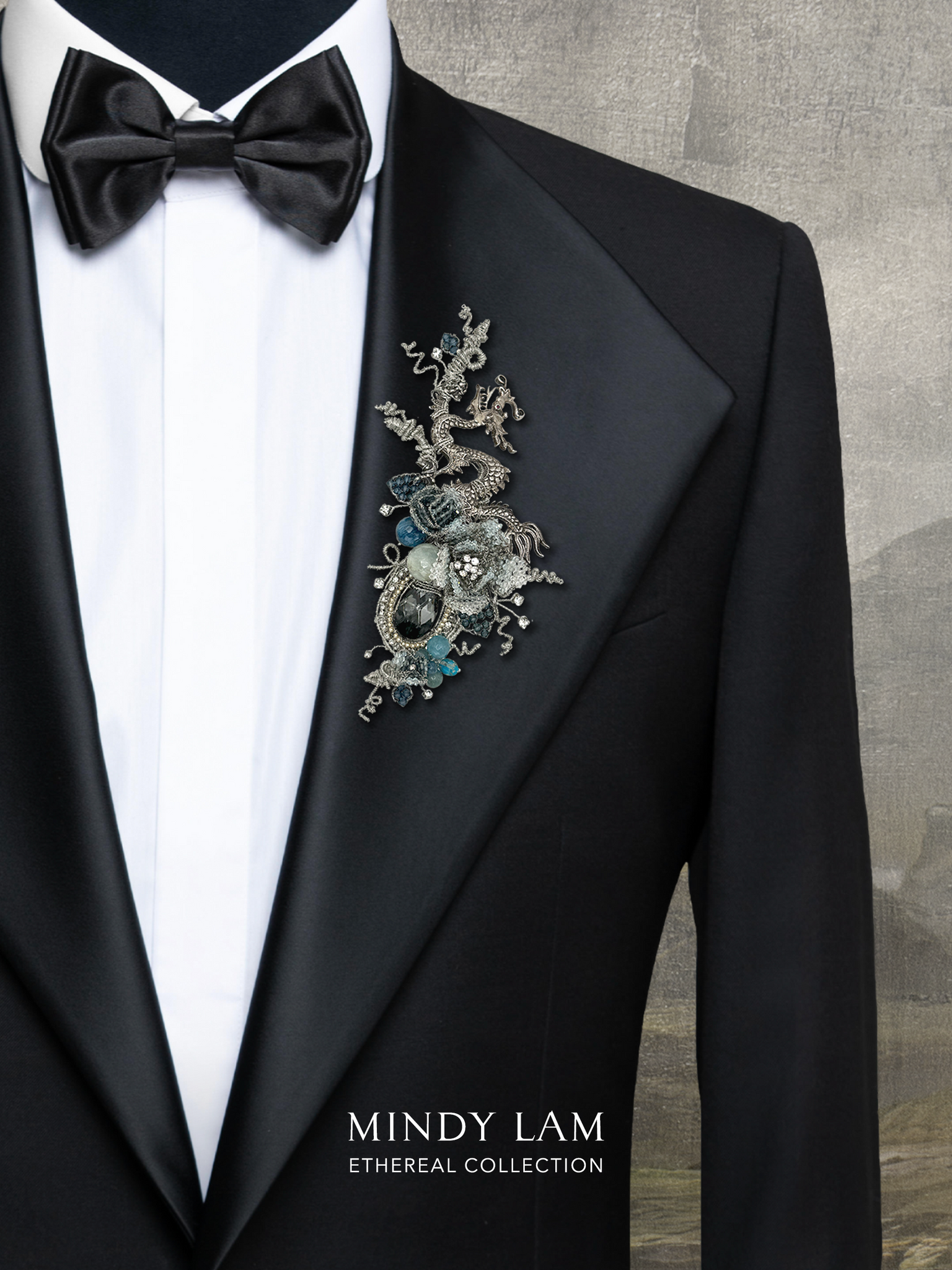 Ethereal Collection Lapel Pin - Silver Gleam of the Highlands