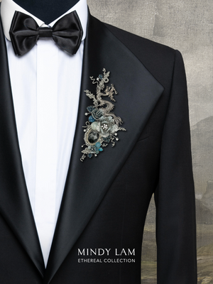 Ethereal Collection Lapel Pin - Silver Gleam of the Highlands