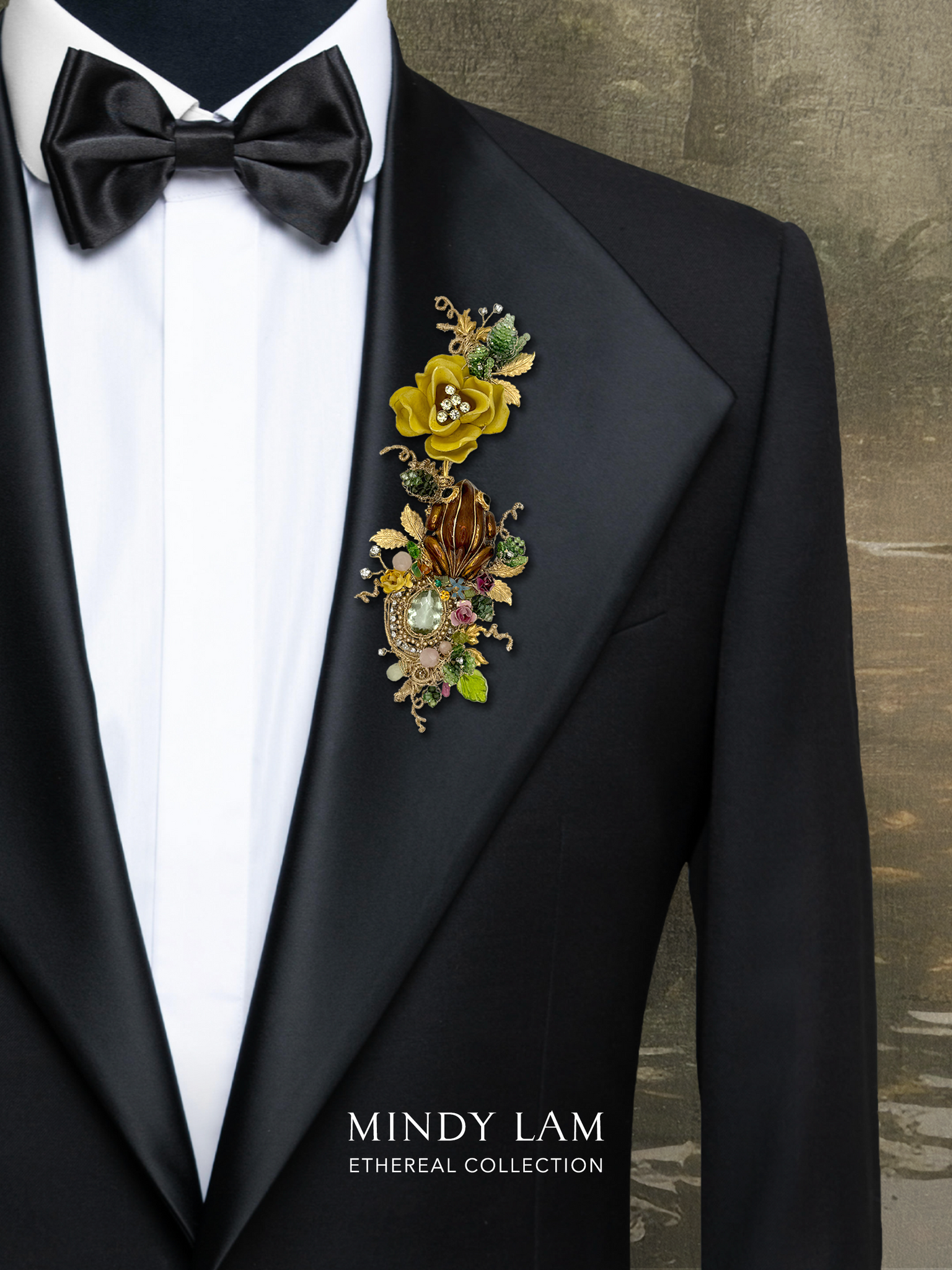 Ethereal Collection Lapel Pin - The Rose Beside the Stream
