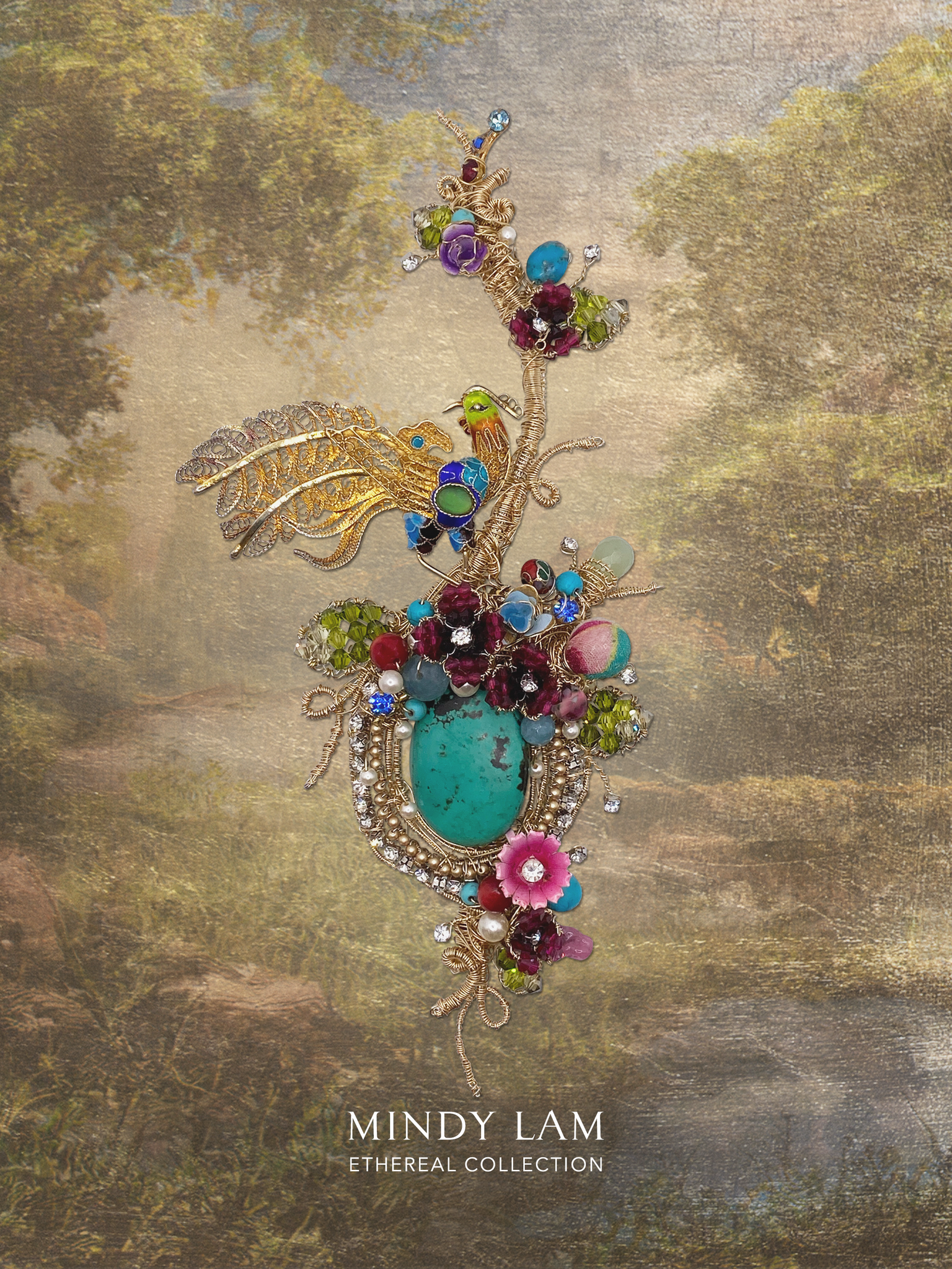 Ethereal Collection Lapel Pin - Trail of Jewels