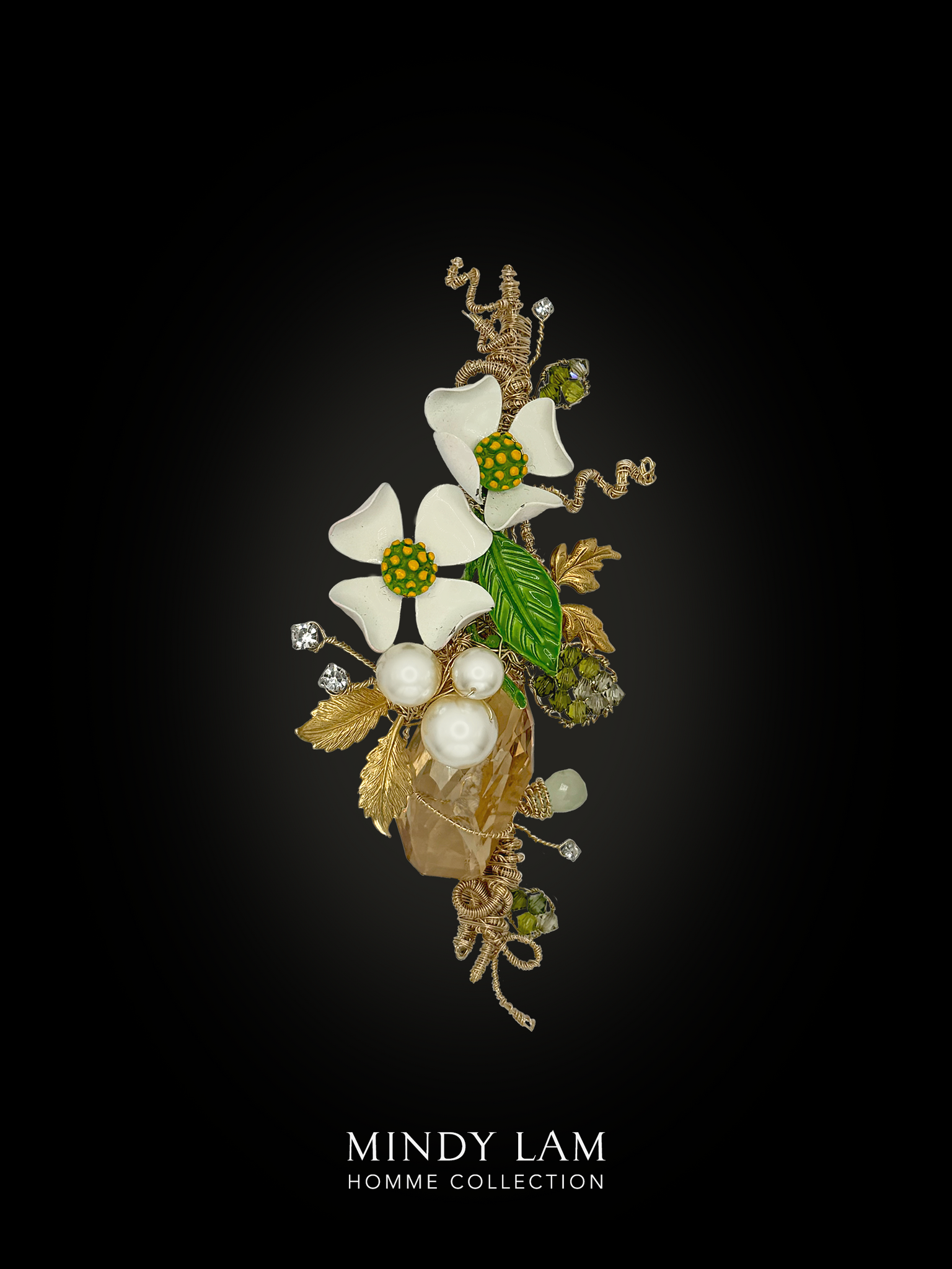 Men's Lapel Pin - Dogwood of Summer