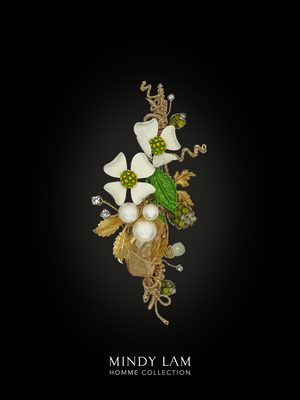 Men's Lapel Pin - Dogwood of Summer