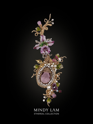 Ethereal Collection Lapel Pin - Enchanted in Magenta