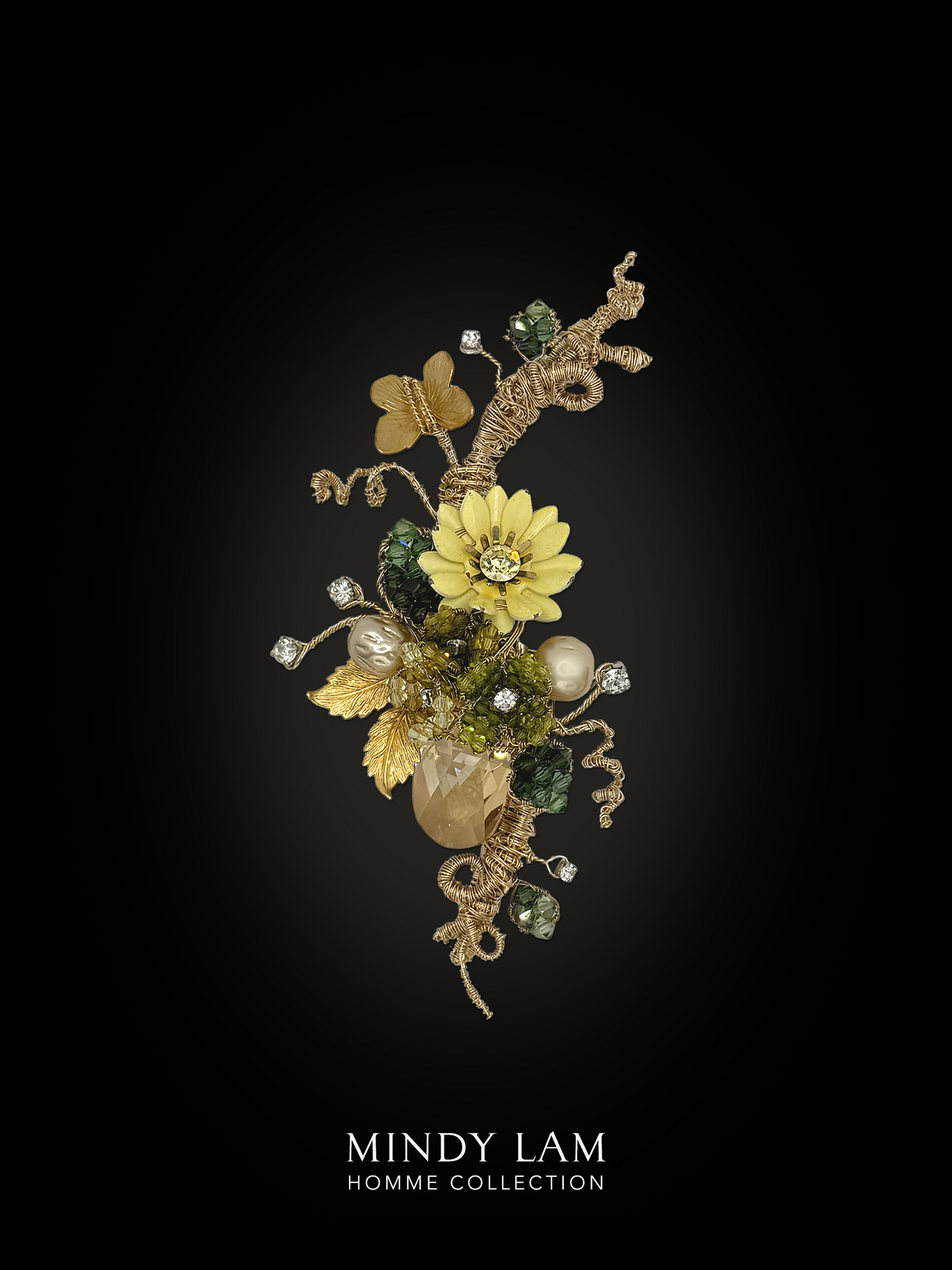 Men's Lapel Pin - Dance of the Wild Daisy (Mini)
