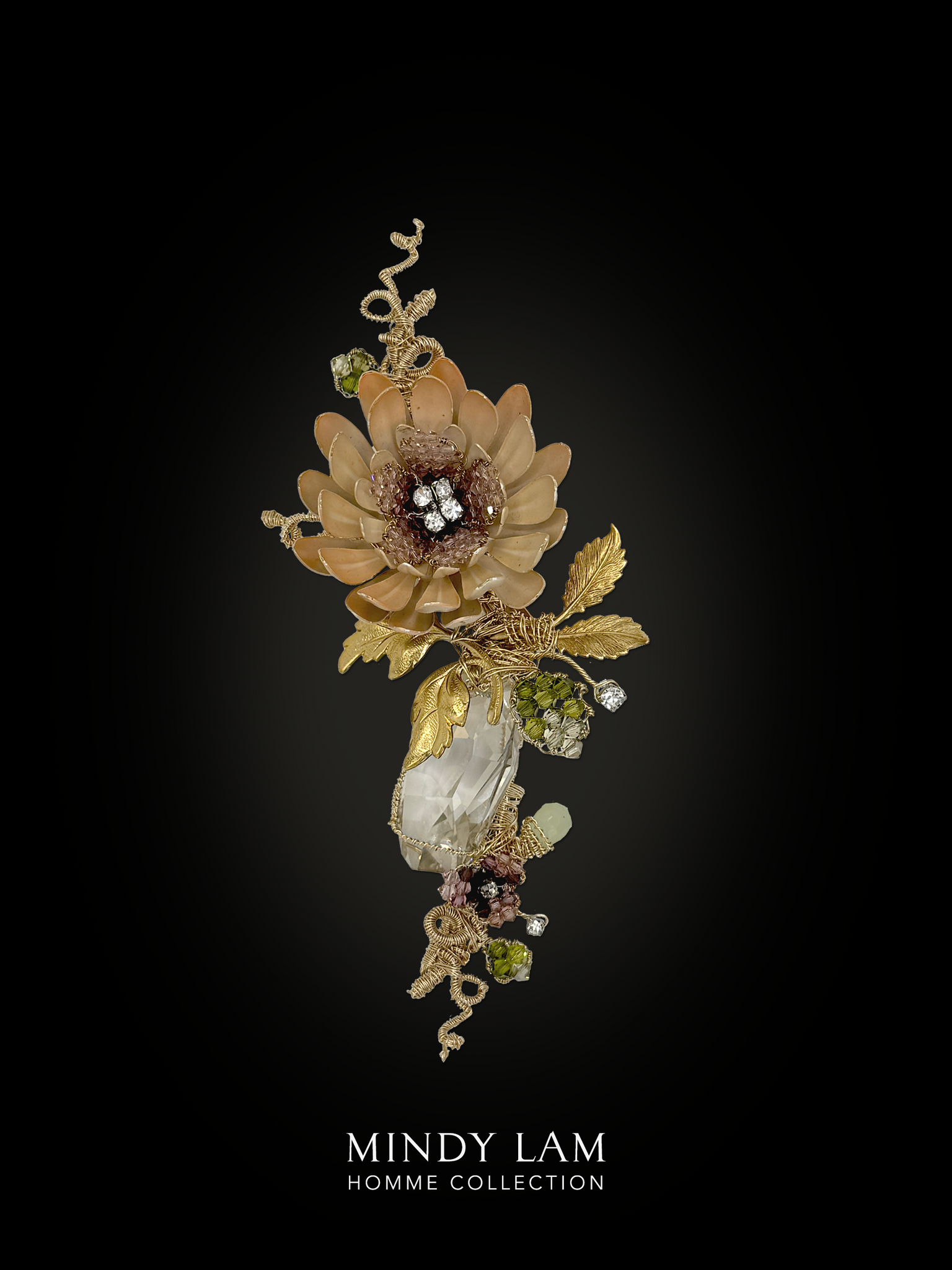 Men's Lapel Pin - Sweet Nectar of the Chrysanthemum