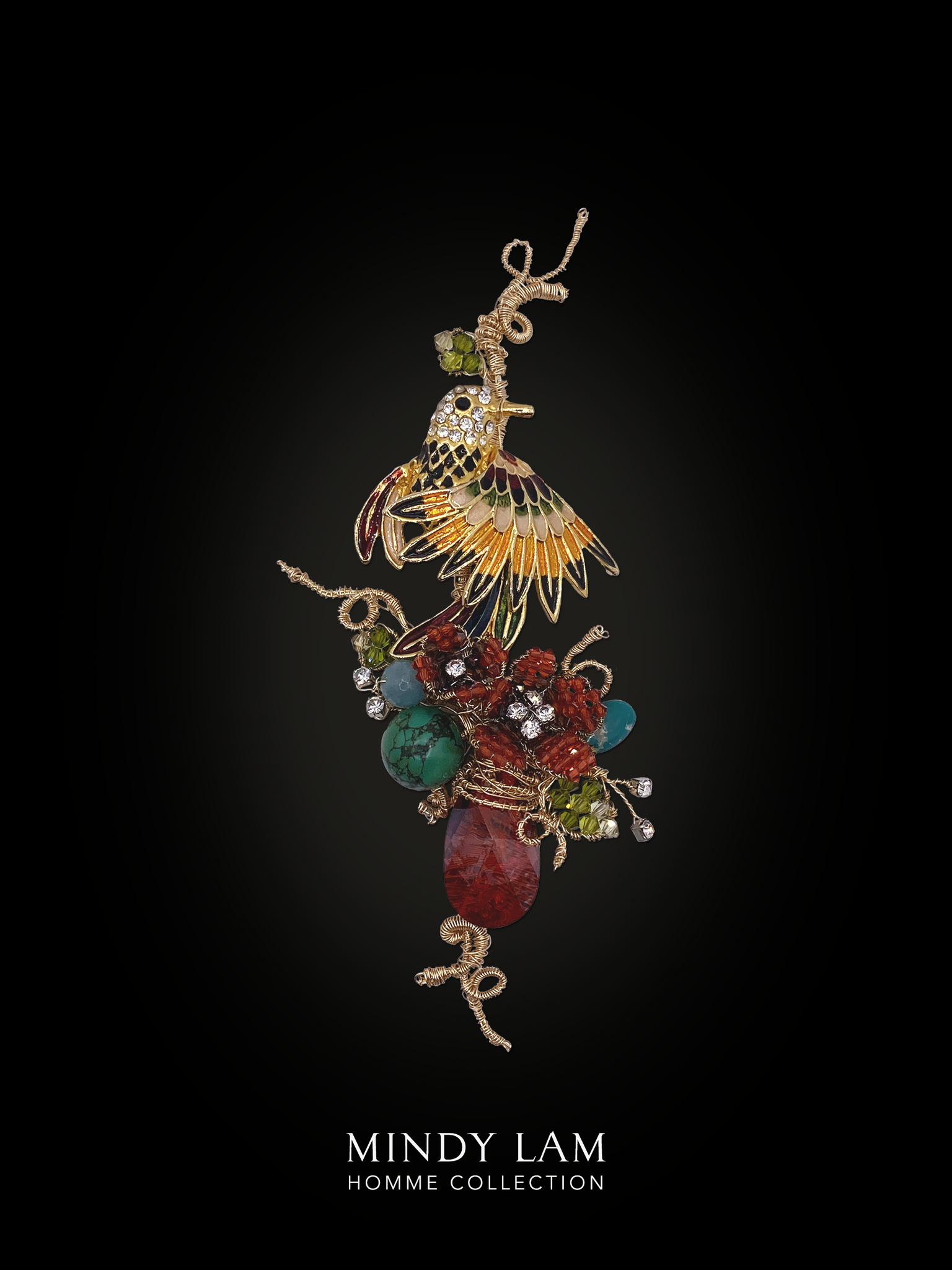 Men's Lapel Pin - Tropical Showman