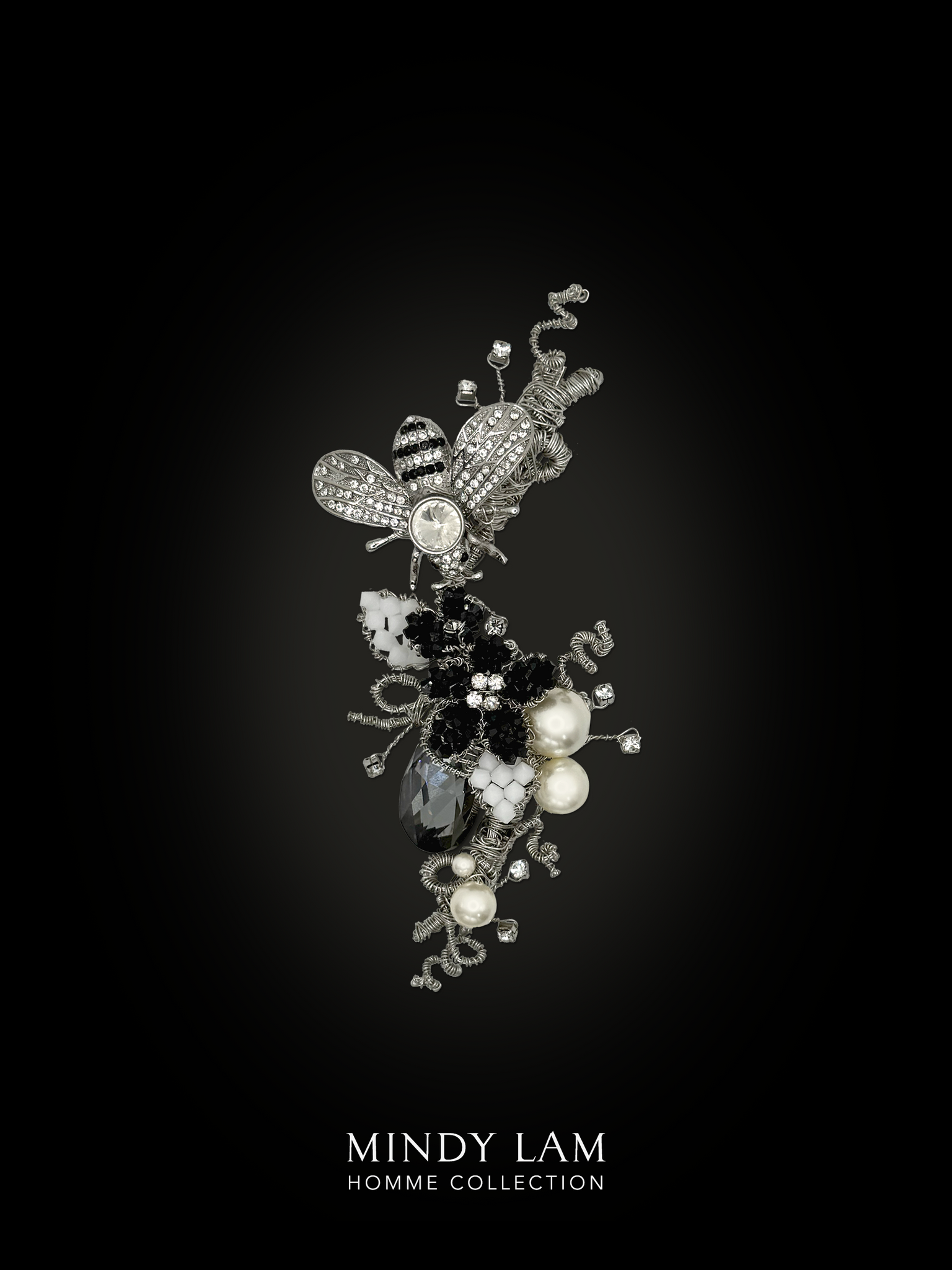 Men's Lapel Pin - Moonlit Flight