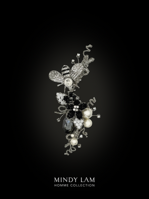 Men's Lapel Pin - Moonlit Flight