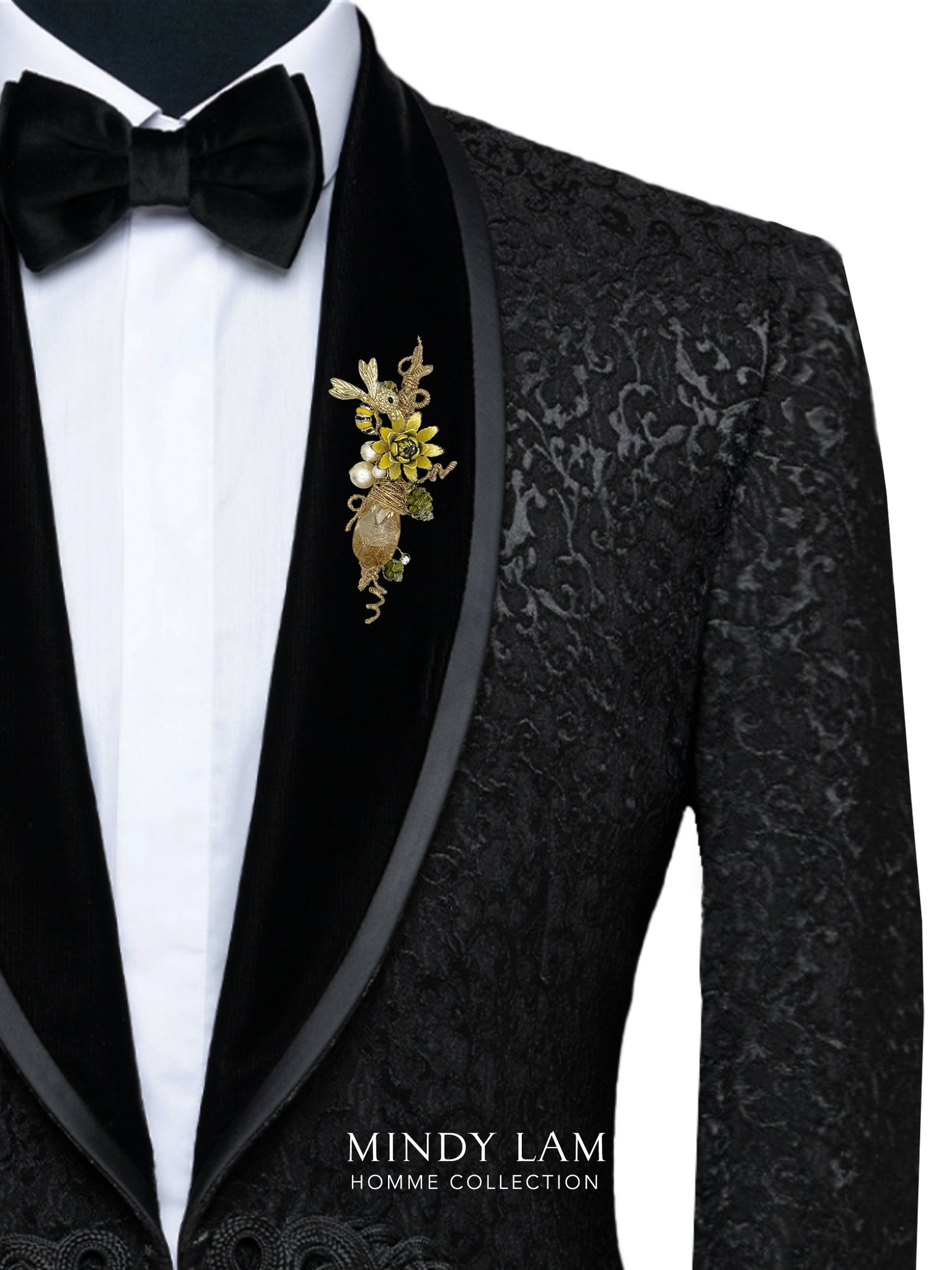 Men's Lapel Pin - Dance of the Wild Dahlia (Mini)