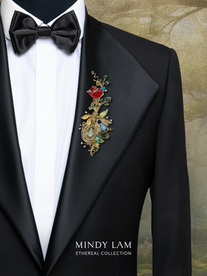 Ethereal Collection Lapel Pin - Heart of the Bloom