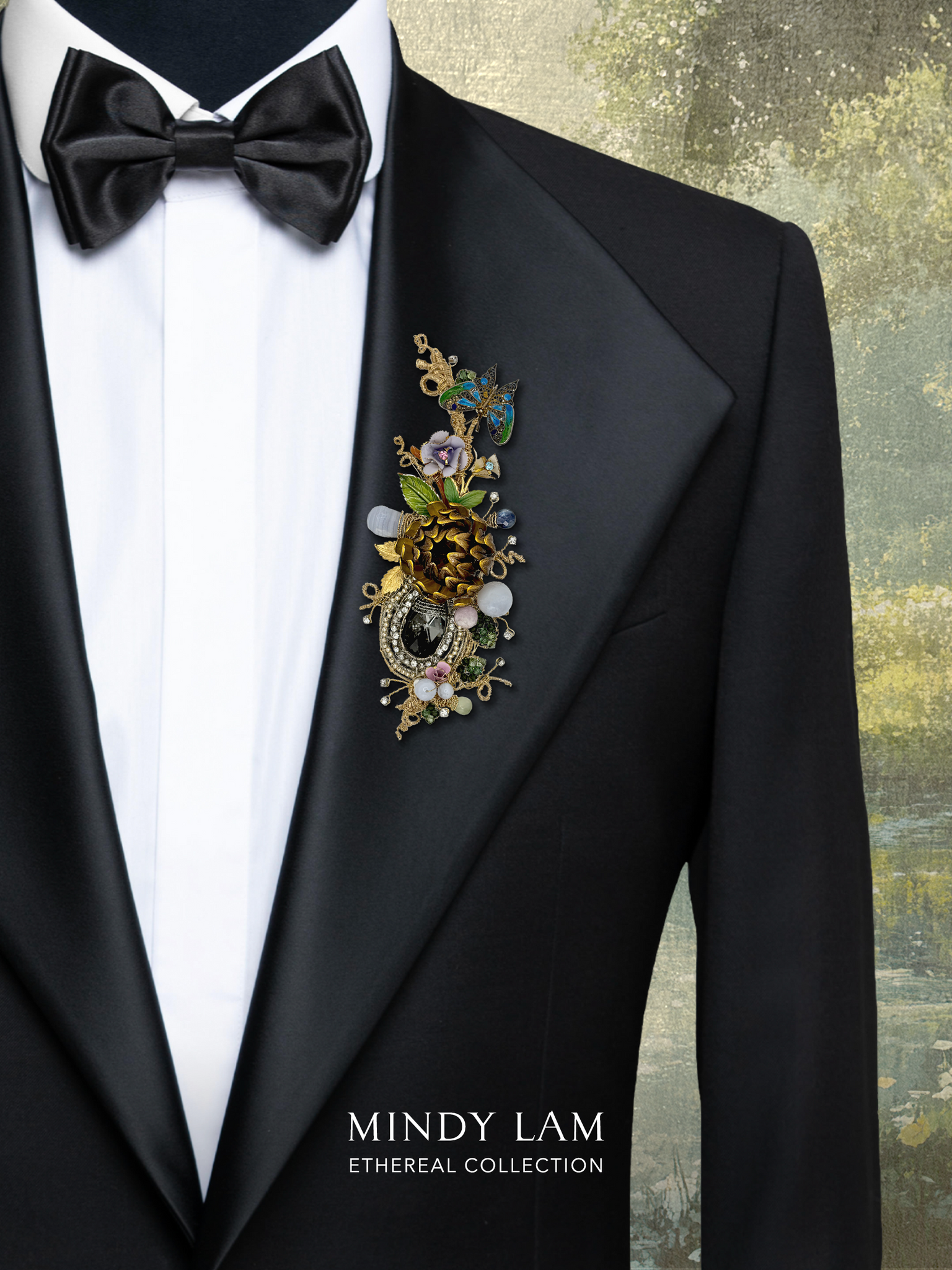 Ethereal Collection Lapel Pin - Grace of the Flutter