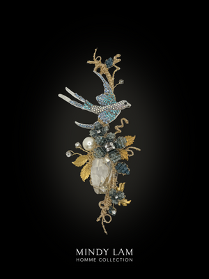 Men's Lapel Pin - Swoon of the Swallow