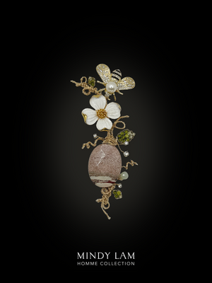 Men's Lapel Pin - Dogwood and Bumble