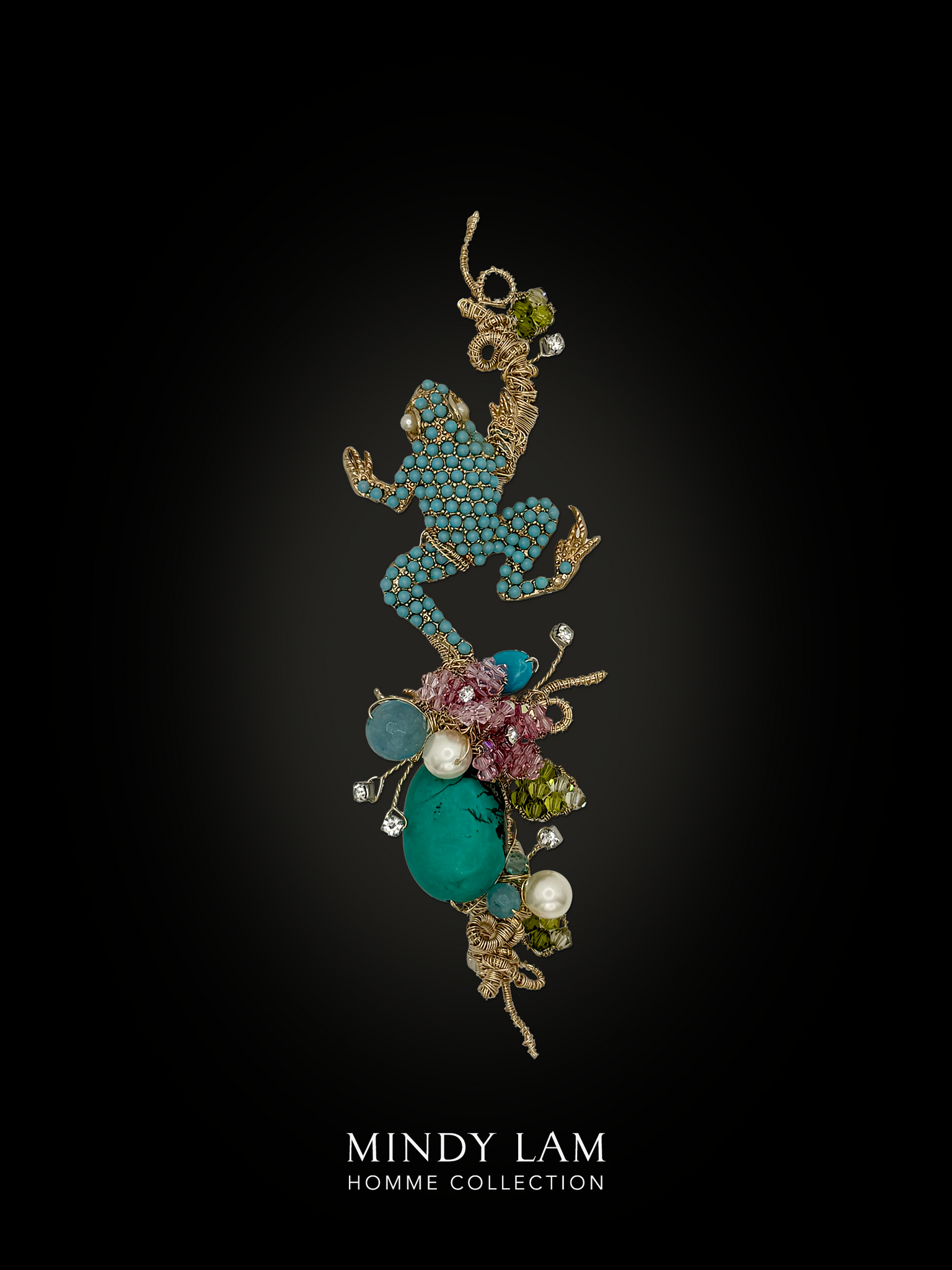 Men's Lapel Pin - Turquoise Hop