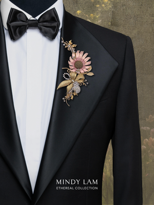 Ethereal Collection Lapel Pin - Serenade in Petals