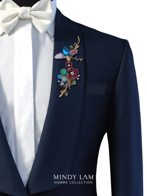 Men's Lapel Pin - The Blue Bumble