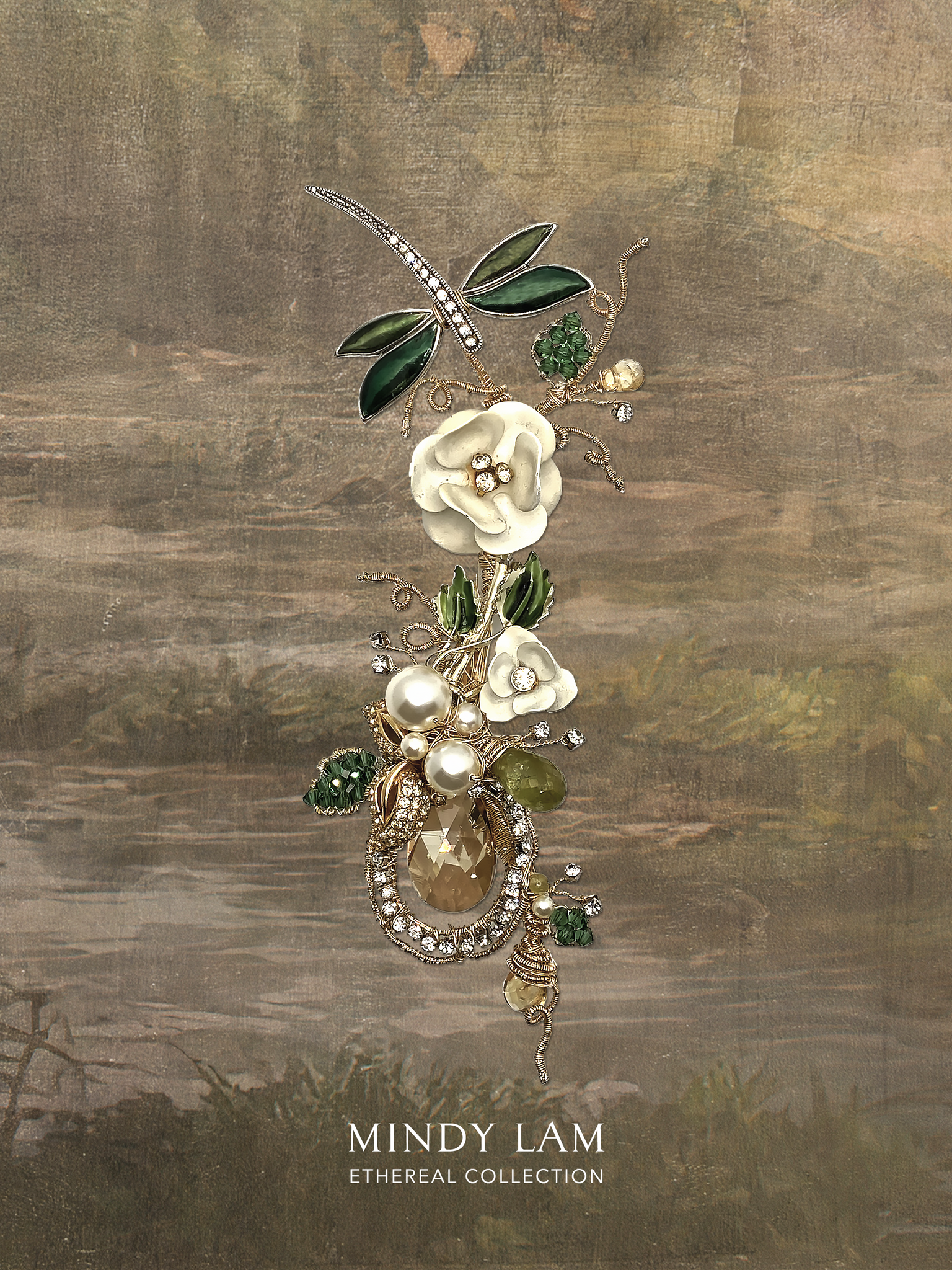 Ethereal Collection Lapel Pin - Love of the Camellia