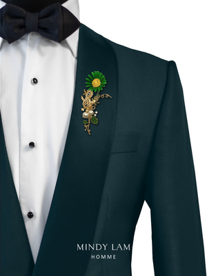Men's Lapel Pin - Lacey Ducky's Afternoon