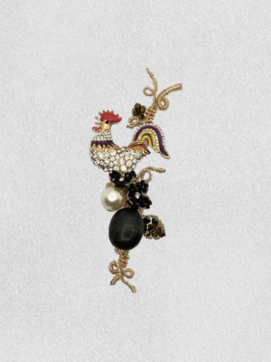 Men's Lapel Pin - Rooster of Jewels