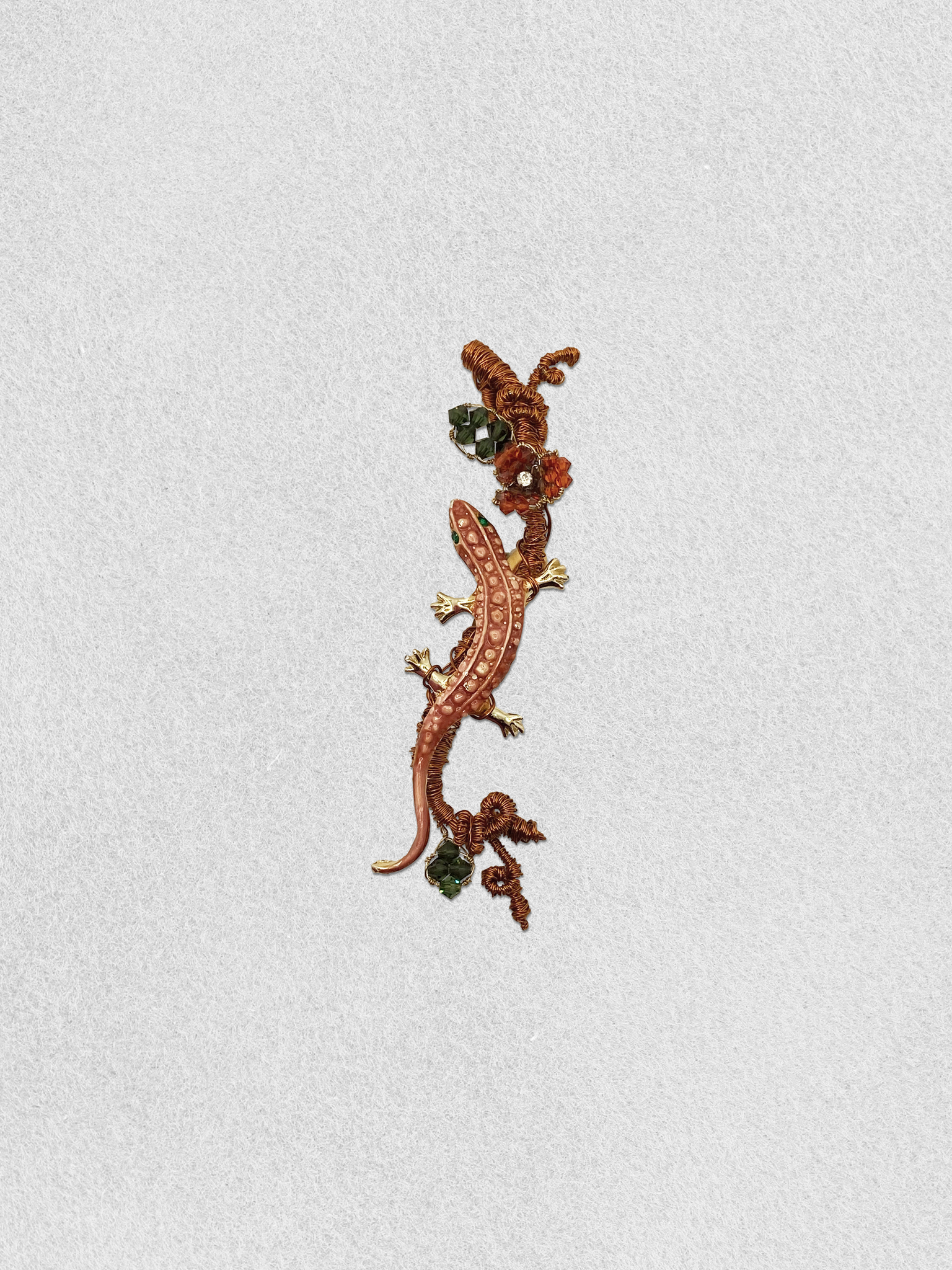 Men's Lapel Pin - Coral Baby Salamander (Mini)