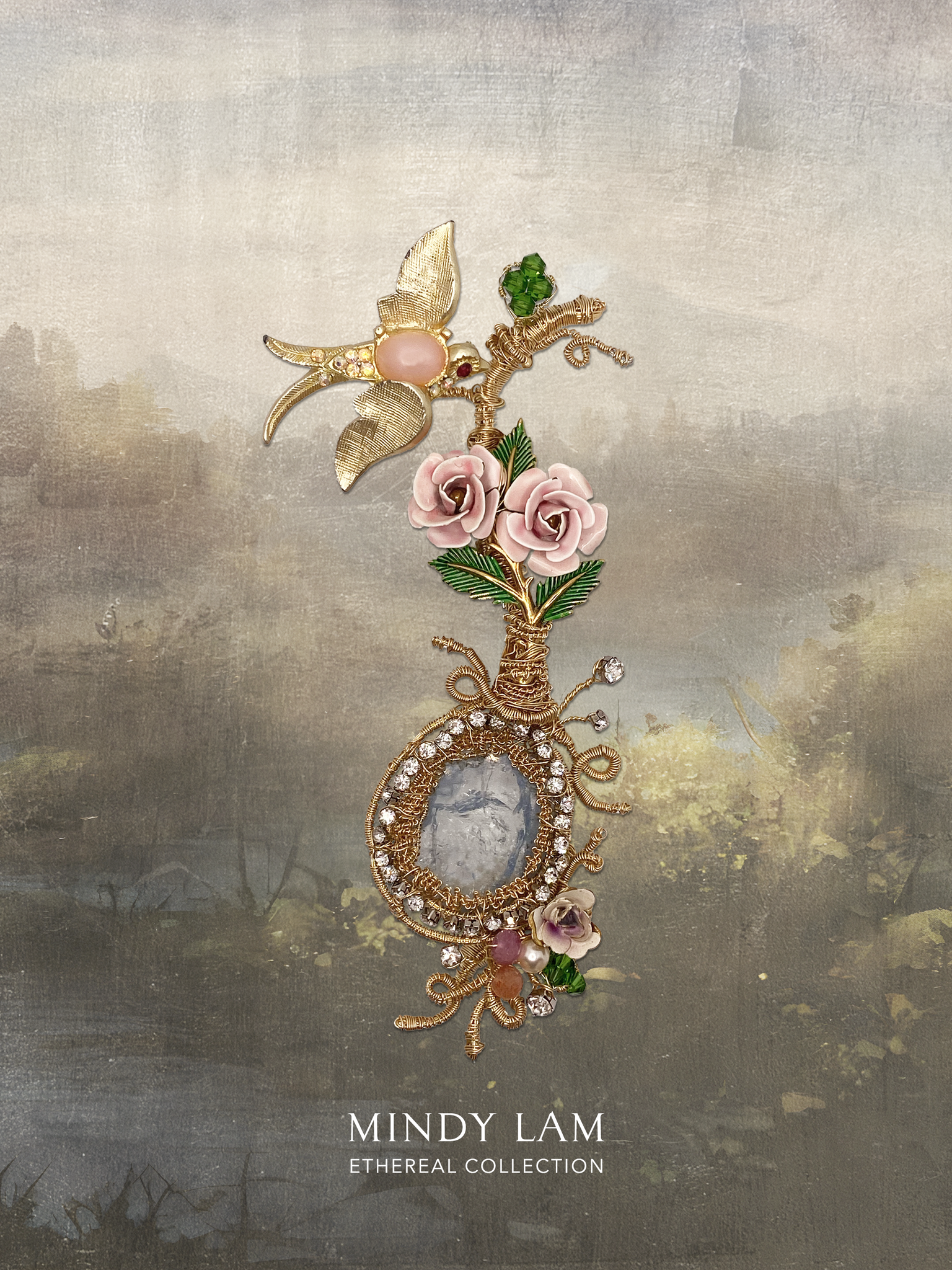 Ethereal Collection Lapel Pin - Fountain of Love