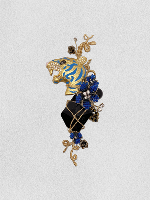 Men's Lapel Pin - Bold Leap of the Panther