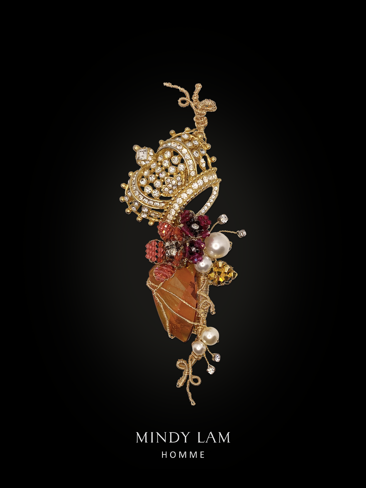 Men's Lapel Pin - The Crown of Jewels